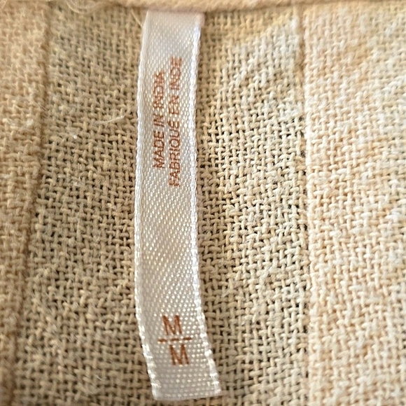 Free People Running Wild Tan Embroidered Wrap Dress - Picture 11 of 12